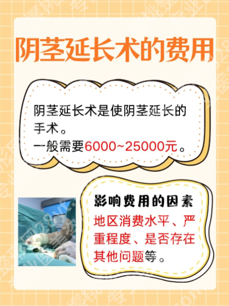 阴痉增粗延长手术大概多少钱?手术方式决定基础价格