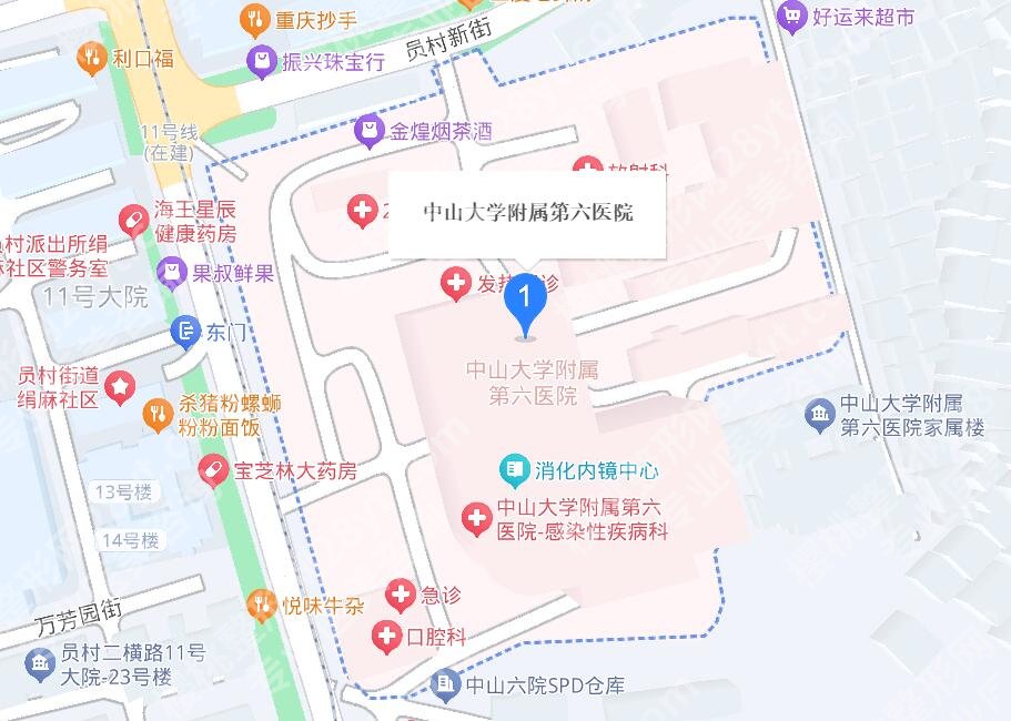 中山大学附属第六医院医学美容科怎么样？详细地址、项目介绍！