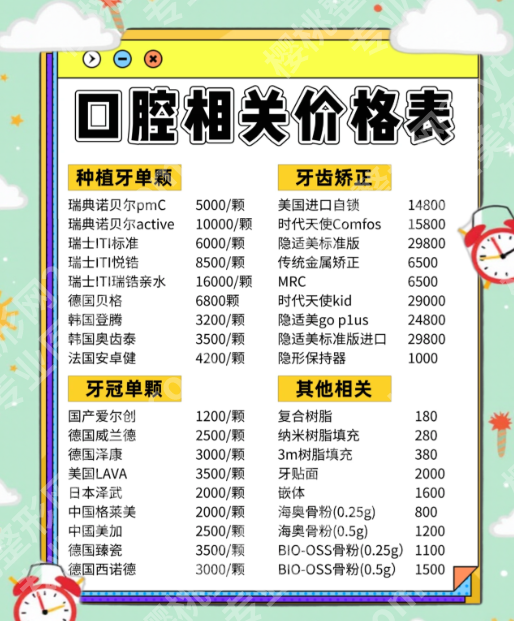 惠州人民医院牙科收费标准大公开！补牙/种牙/正畸差价竟这么大