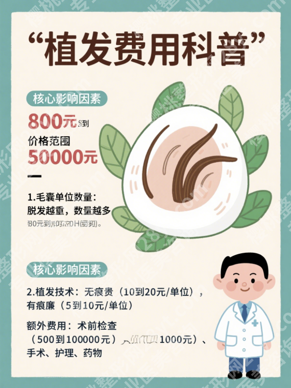 蚌埠三院植发多少钱？按毛囊+按部位双参考